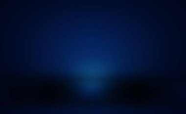 Soyut Lüks Derece Mavi arka plan. Siyah vignette Stüdyo Sancağıyla Pürüzsüz Koyu Mavi