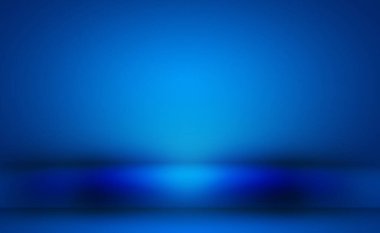 Soyut Lüks Derece Mavi arka plan. Siyah vignette Stüdyo Sancağıyla Pürüzsüz Koyu Mavi