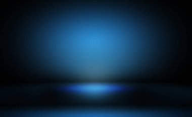 Soyut Lüks Derece Mavi arka plan. Siyah vignette Stüdyo Sancağıyla Pürüzsüz Koyu Mavi