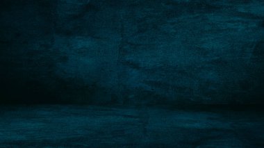 Blue designed grunge concrete texture. Vintage background with space for text or image.