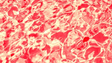 Doymuş şeffaf, berrak, durgun su yüzeyi dokusuna su sıçraması ve kabarcıklarla yakın çekim. Moda soyut doğa arkaplanı.