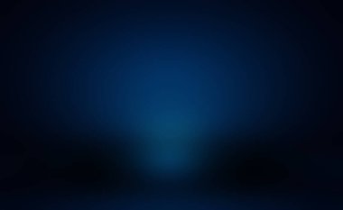 Soyut Lüks Derece Mavi arka plan. Siyah vignette Stüdyo Sancağıyla Pürüzsüz Koyu Mavi