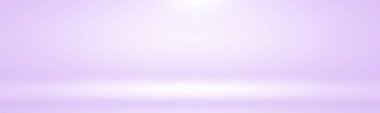Stüdyo Arkaplan Konsepti - ürün için soyut boş ışık gradyanı mor stüdyo odası arka planı. Düz Stüdyo arkaplanı