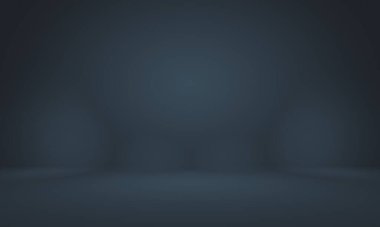 Siyah vignette Stüdyosu ile soyut Koyu Mavi arka plan, iş raporu, dijital, web sitesi şablonu, arkaplan