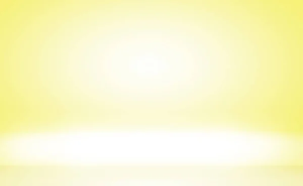 Abstract Solide Van Stralende Gele Gradiënt Studio Muur Kamer Achtergrond — Stockfoto