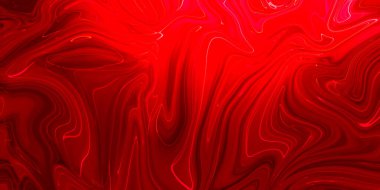 Mermer efektli, yaratıcı, soyut, karışık mercan rengi boya, panorama.