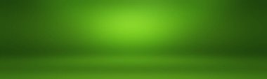 Lüks düz yeşil gradyan soyut stüdyo arkaplan boş oda metin ve resim için yer.