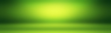 Lüks düz yeşil gradyan soyut stüdyo arkaplan boş oda metin ve resim için yer.