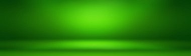 Lüks düz yeşil gradyan soyut stüdyo arkaplan boş oda metin ve resim için yer.