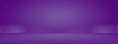 Stüdyo Arkaplan Konsepti - ürün için soyut boş ışık gradyanı mor stüdyo odası arka planı