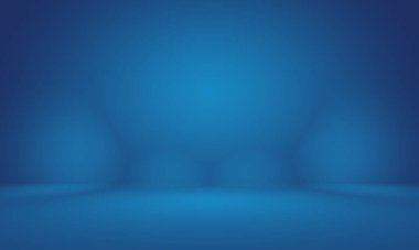 Siyah vignette Stüdyosu ile soyut Koyu Mavi arka plan, iş raporu, dijital, web sitesi şablonu, arkaplan