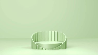 Cosmetic background for product presentation. 3D podium illustration, 3D rendering.