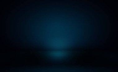 Soyut Lüks Derece Mavi arka plan. Siyah vignette Stüdyo Sancağıyla Pürüzsüz Koyu Mavi