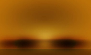 Soyut Lüks Altın Gradyan Stüdyo Duvarı. Arka plan, düzen, afiş ve ürün sunumu olarak kullanılabilir.