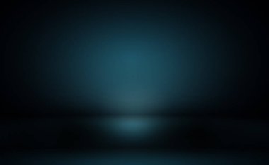 Soyut Lüks Derece Mavi arka plan. Siyah vignette Stüdyo Sancağıyla Pürüzsüz Koyu Mavi