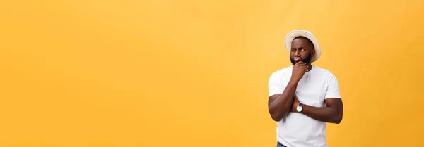 Menselijk Gezicht Uitdrukkingen Emoties Gevoelens Knappe Jonge African American Man — Stockfoto