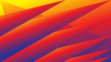 Kırmızı mavi üçgen soyut arkaplan