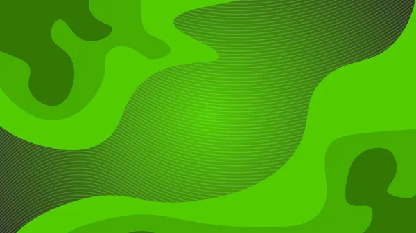 Abstrakt Grönt Papper Skära Rand Färg — Stock vektor