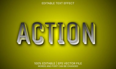 Gümüş rengi ile eylem metin efekti