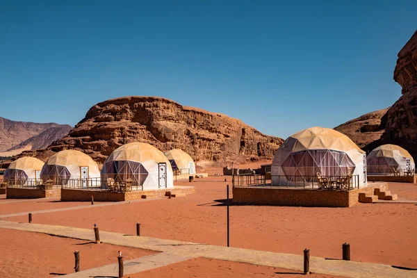 Wadi Rum Jordanien Januari 2022 Luxe Staycation Wadi Rom Jordanien — Stockfoto