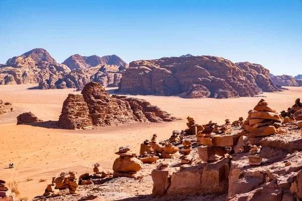 Wadi Rum Södra Jordanien Det Ligger Öster Akaba Wadi Rum — Stockfoto