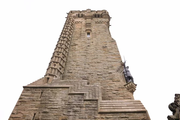 Vista Vertical Partir Base Monumento Wallace Stirling Escócia Com Janela — Fotografia de Stock