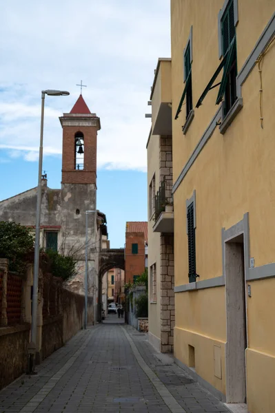 Gezellige Italiaanse Straten Orbetello — Stockfoto