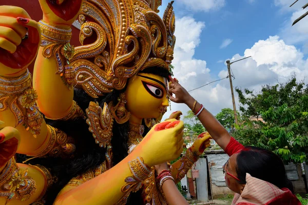 Howrah Batı Bengal Hindistan Ekim 2019 Vijayadashami Tanrıça Durga Nın — Stok fotoğraf
