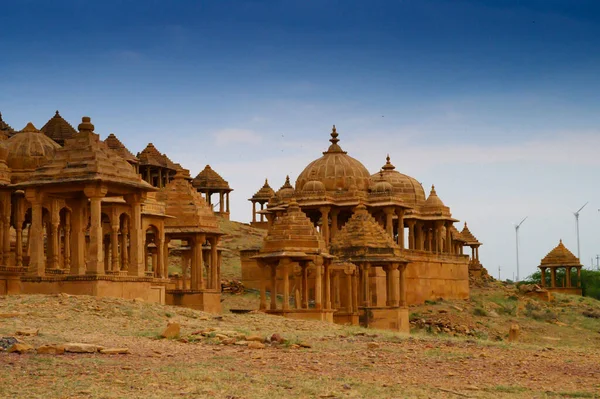 Bada Bagh Barabagh Significa Big Garden Complexo Jardins Jaisalmer Rajastão — Fotografia de Stock