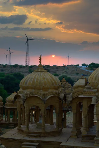 Silhouette Von Bada Bagh Oder Barabagh Bedeutet Großer Garten Ist — Stockfoto