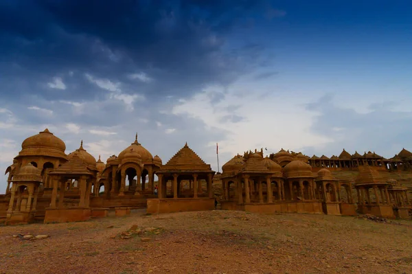 Bada Bagh Eller Barabagh Betyder Big Garden Ett Trädgårdskomplex Jaisalmer — Stockfoto