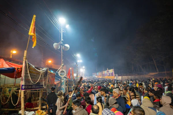 Kolkata West Bengal India 12Th January 2020 Hindu Sadhu Blessing — Zdjęcie stockowe