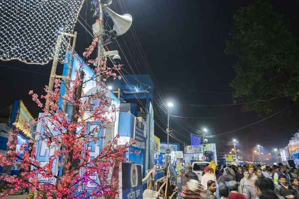 Kolkata West Bengal India 12Th January 2020 Hindu Devotees Walking — Stockfoto