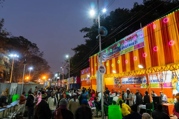 Kolkata West Bengal India 12Th January 2020 Devotees Walking Evening — Stock Photo, Image