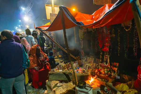 Kolkata West Bengal India 12Th January 2020 Devotees Walking Gangasagar — Stock Photo, Image