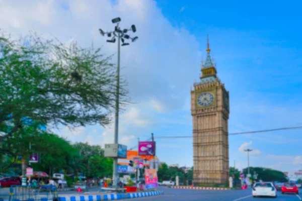 Immagine Sfocata Calcutta Bengala Occidentale India Orologio Big Ben Che — Foto Stock