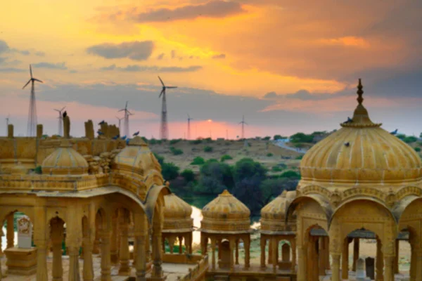 Unscharfes Bild Von Bada Bagh Oder Barabagh Bedeutet Großer Garten — Stockfoto