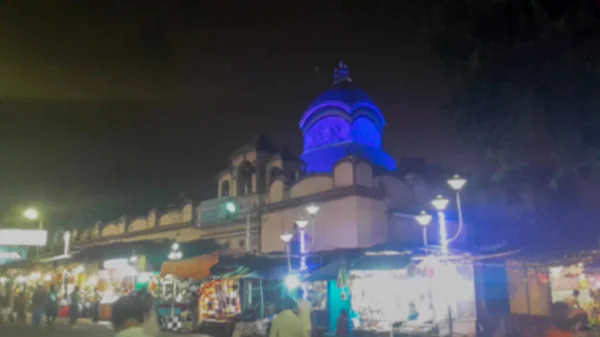Imagen Borrosa Calcuta Bengala Occidental India Vista Del Famoso Templo — Foto de Stock
