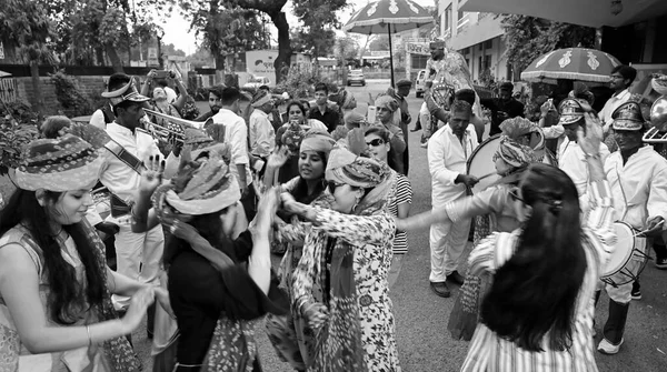 Jodhpur Rajasthan Índia Outubro 2019 Celebração Casamento Sindhi Hotel Pessoas — Fotografia de Stock