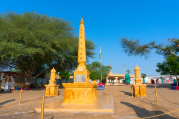 Imagine Înceţoşată Lui Jaisalmer Rajasthan India Memoriale Tanot Mata Mandir — Fotografie, imagine de stoc