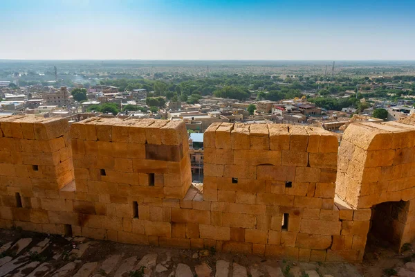 Jaisalmer Rajasthan India October 2019 Great Walls Jaisalmer Fort Golden — Stock Photo, Image