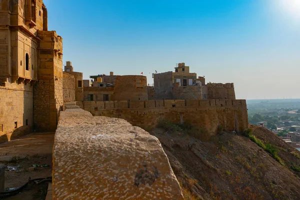 Jaisalmer Rajasthan India 2019年10月15日 晨光下的Jaisalmer Fort Sonar Quila Golden Fort — 图库照片