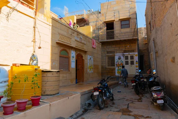 Jaisalmer Rajastán India Octubre 2019 Vista Interior Del Fuerte Jaisalmer — Foto de Stock