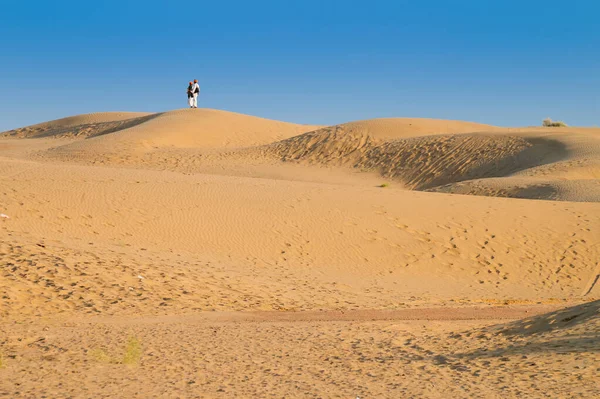 Thar Desert Barren Land Sand Dunes Jaisalmer Rajasthan India — ストック写真