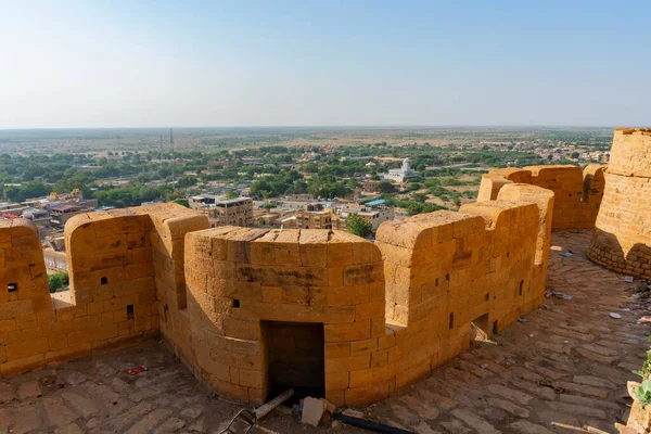 Jaisalmer Rajasthan Indie Października 2019 Wielkie Mury Fortu Jaisalmer Lub — Zdjęcie stockowe