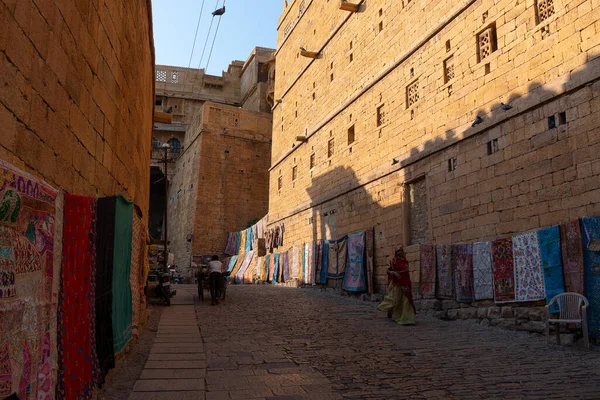 Jaisalmer Rajastán India Octubre 2019 Vista Interior Del Fuerte Jaisalmer — Foto de Stock