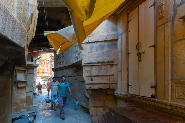 Jaisalmer Rajasthan Índia Outubro 2019 Vista Interior Forte Jaisalmer Sonar — Fotografia de Stock