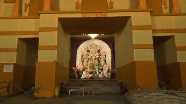 Kolkata West Bengal India 12Th October 2021 Bagbazar Sarbojonin Durga — Video