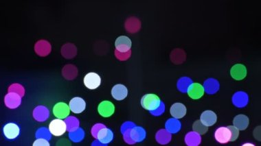 Festival of light, diwali or deepawali lights at night. Dark background stock footage.
