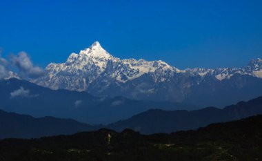 Sabah Kanchenjunga sıradağları, Sikkim.